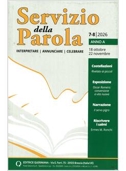 SERVIZIO DELLA PAROLA OTTOBRE-NOVEMBRE 2026