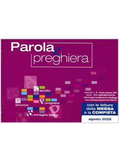 PAROLA E PREGHIERA AGOSTO 2026