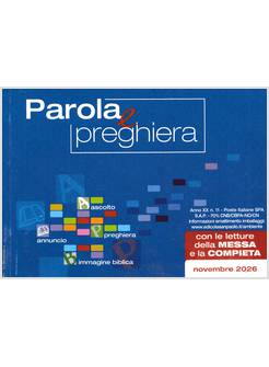 PAROLA E PREGHIERA NOVEMBRE 2026