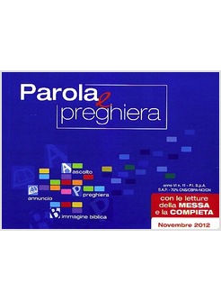 PAROLA E PREGHIERA. NOVEMBRE 2012