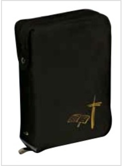 CUSTODIA NERA CON CHIUSURA LAMPO PER LITURGIA DELLE ORE 4 VOLUMI