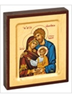 ICONA SANTA FAMIGLIA 7,8 X 9,3 CM.