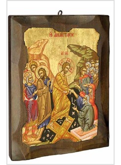 RISURREZIONE ANTICHIZZATO 17 X 23 CM