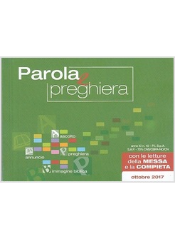 PAROLA E PREGHIERA. OTTOBRE 2017
