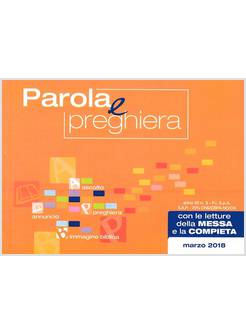 PAROLA E PREGHIERA. MARZO 2018