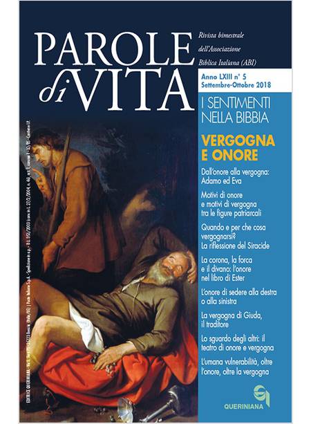 PAROLE DI VITA 5/2018 SETTEMBRE OTTOBRE 2018