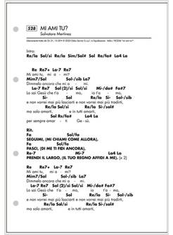 MI AMI TU? AGGIUNTA LIBRO CANTI 2023