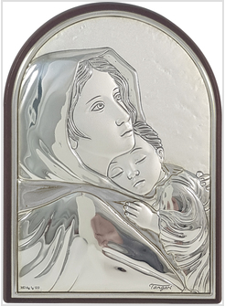 ICONA IN ARGENTO CM 10,5 X 15 MADONNA DEL FERRUZZI