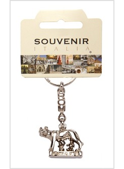 PORTACHIAVI ROMA LUPA 3D