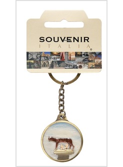 PORTACHIAVI ROMA LUPA SMALTO