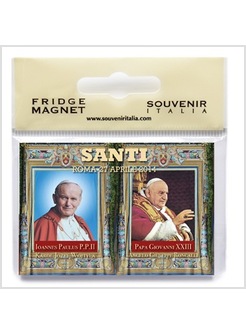 MAGNETE FLAG WOJTYLA RONCALLI SANTI