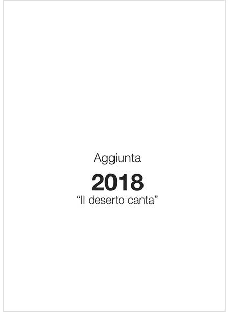 AGGIUNTA 2018 IL DESERTO CANTA FORMATO PICCOLO