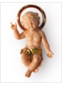 BAMBINELLO IN POLIMERO COLOR CARNE ALTEZZA CM 4,5