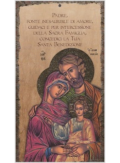 BENEDIZIONE DELLA FAMIGLIA IMMAGINE ICONA SACRA FAMIGLIA CONFEZIONE DA 100 PEZZI