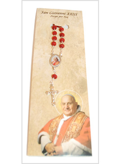 CONFEZIONE CON DECINA PROFUMATA PETALO DI ROSA SANTO GIOVANNI XXIII