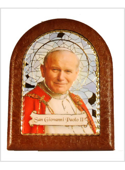 QUADRETTO STONDATO SANTO GIOVANNI PAOLO II CM 7