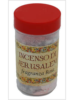 INCENSO PROFUMATO DELLA TERRA SANTA BARATTOLO GR. 50 FRAGRANZA ROSA