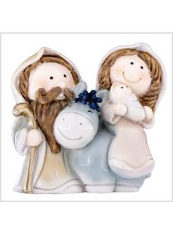 NATIVITA' IN RESINA PORCELLANATA ALTEZZA CM 6