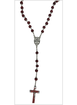 ROSARIO PETALO DI ROSA 8MM CON SCATOLA