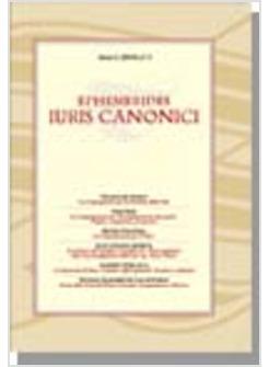 EPHEMERIDES IURIS CANONICI ANNO 50 (2010) N 2
