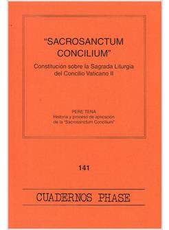 SACROSANTUM CONCILIUM CONSTITUCION SOBRE LA SAGRADA LITURGIA DEL CONCILIO