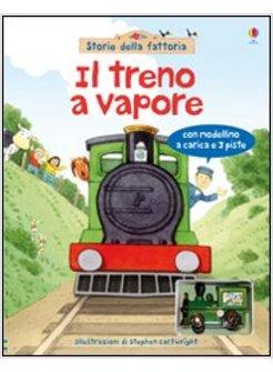 IL TRENO A VAPORE. CON MODELLINO A CARICA E 3 PISTE