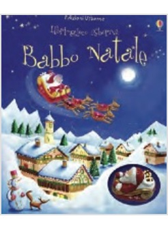 BABBO NATALE CON SLITTA A RETROCARICA E 4 PISTE