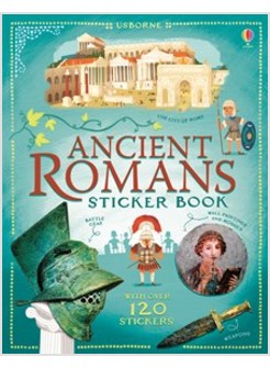 ANCIENT ROMANS STICKER BOOK. CON ADESIVI