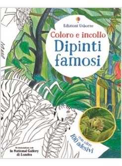 DIPINTI FAMOSI. COLORO E INCOLLO. CON ADESIVI