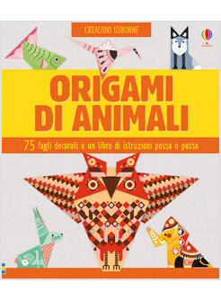 ORIGAMI DI ANIMALI 75 FOGLI DECORATI E UN LIBRO DI ISTRUZIONI PASSO PASSO