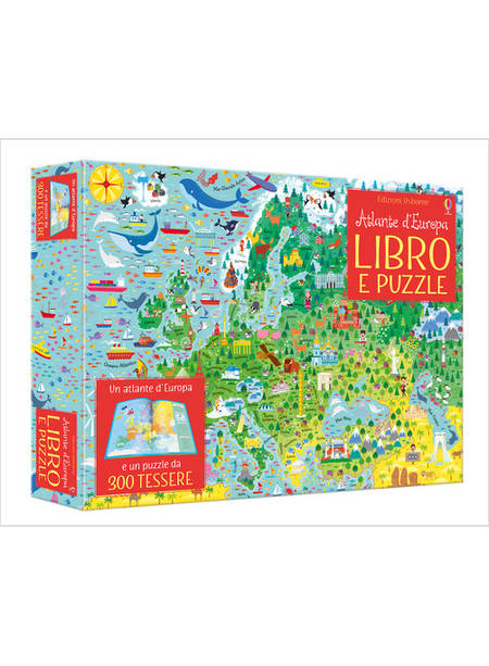 ATLANTE ILLUSTRATO D'EUROPA. EDIZIONE A COLORI. CON PUZZLE