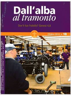 DALL'ALBA AL TRAMONTO N. 10 OTTOBRE 2018