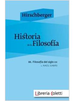 HISTORIA DE LA FILOSOFIA III. FILOSOFIA 