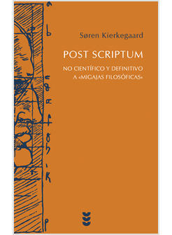 POST SCRIPTUM NO CIENTIFICO Y DEFINITIVO DE MIGAJAS FILOSOFICAS