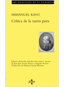 CRITICA DE LA RAZON PURA