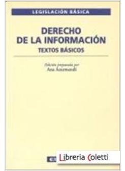 DERECHO DE LA INFORMACION TEXTOS BASICOS