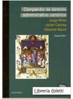 COMPENDIO DE DERECHO ADMINISTRATIVO CANONICO