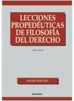 LECCIONES PROPEDEUTICAS DE FILOSOFIA DEL DERECHO