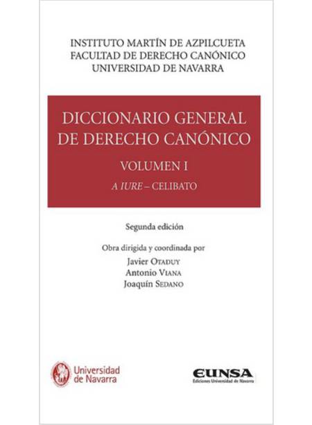 DICCIONARIO GENERAL DE DERECHO CANONICO VOL I - VII