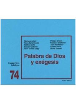 PALABRA DE DIOS Y EXEGESIS