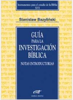 GUIA PARA LA INVESTIGACION BIBLICA