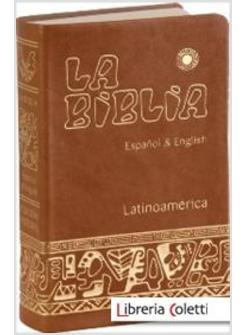 LA BIBLIA. LATINOAMERICA. ESPANOL & ENGLISH. SIMIL PIEL