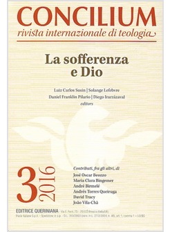 CONCILIUM N.03/2016. LA SOFFERENZA E DIO 