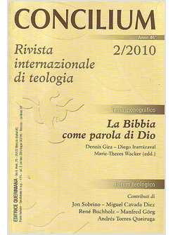 CONCILIUM 2/2010 LA BIBBIA COME PAROLA DI DIO