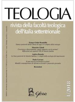 RIVISTA TEOLOGIA 1/2018