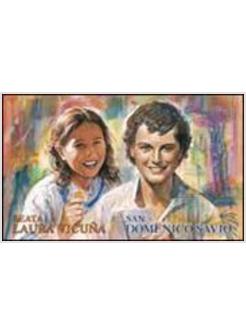 IMMAGINE BEATA LAURA VICUNA E SAN DOMENICO SAVIO (11,5X7) (CONF.  100 PZ.)