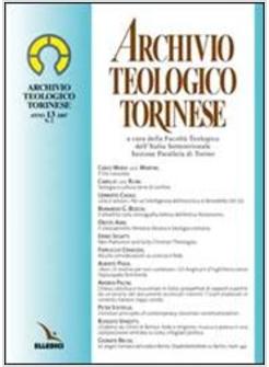ARCHIVIO TEOLOGICO TORINESE (2007). VOL. 2