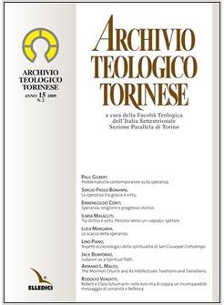 ARCHIVIO TEOLOGICO TORINESE (2009). VOL. 2