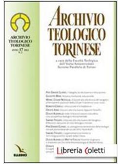 ARCHIVIO TEOLOGICO TORINESE (2011). VOL. 2