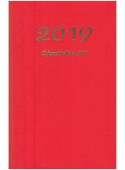 AGENDINA VITA CRISTIANA 2019 CHIAMATI ALLA SANTITA'